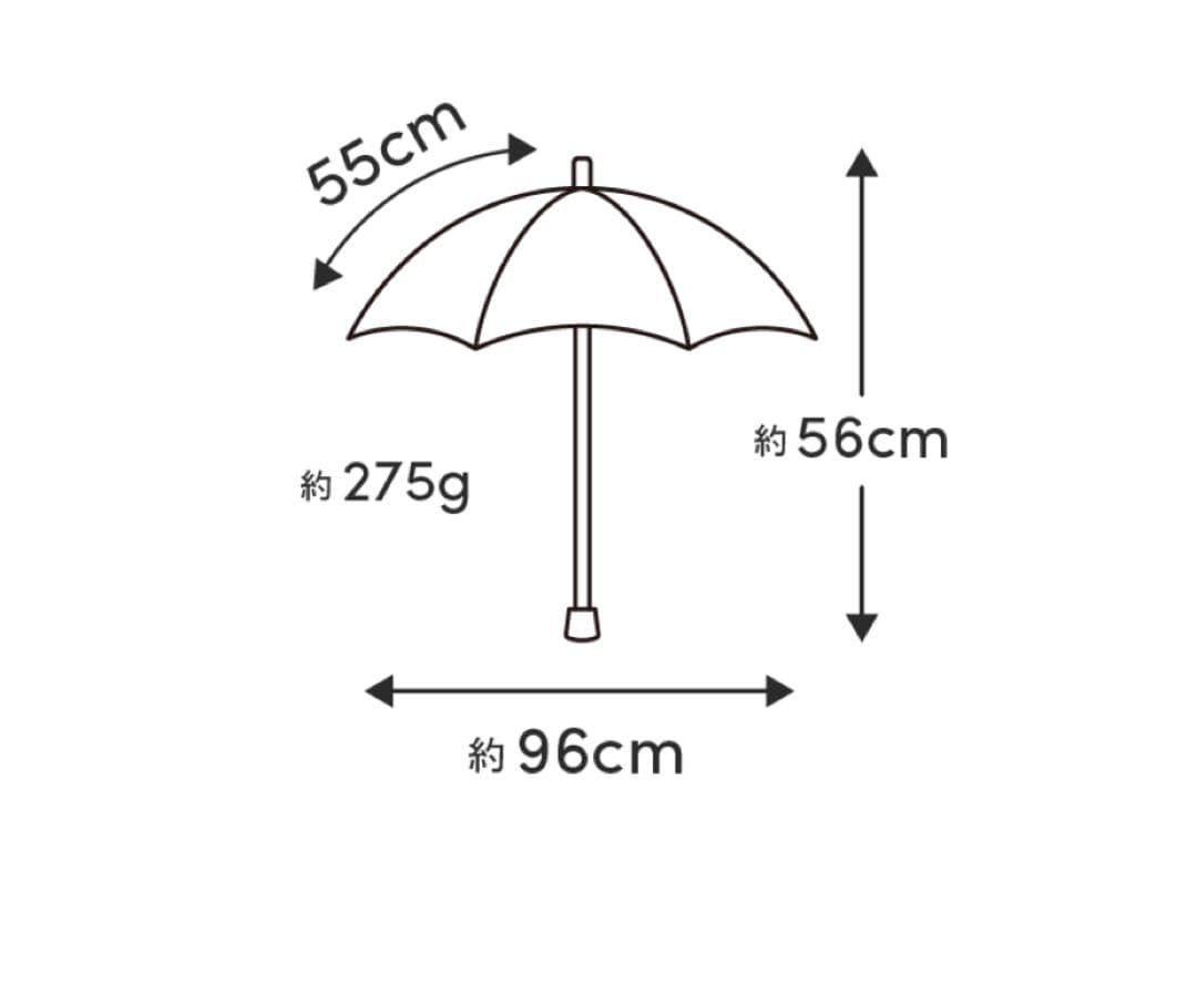 サンバリア 三段折　折りたたみ日傘