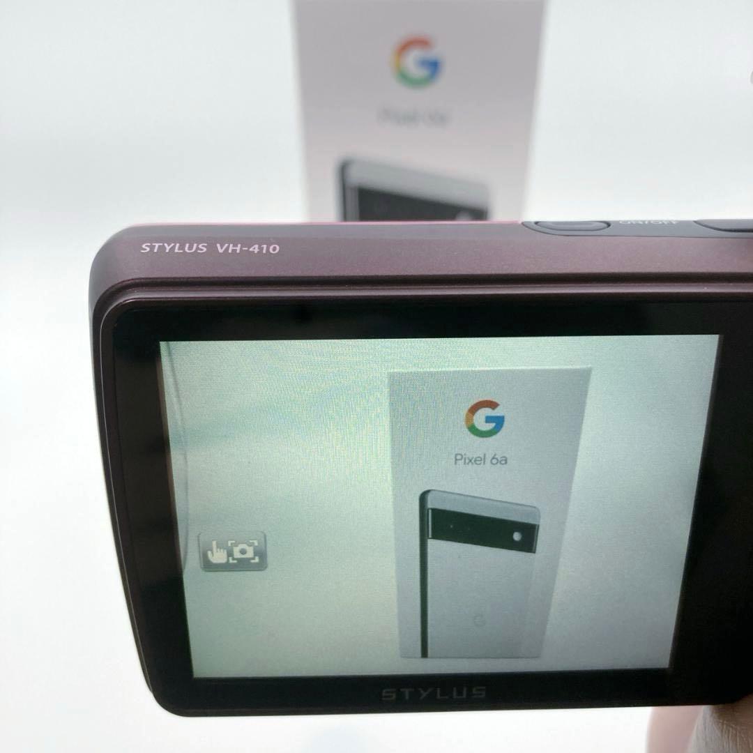 【美品】OLYMPUS VH-410 ピンク デジタルカメラ バッテリー付き