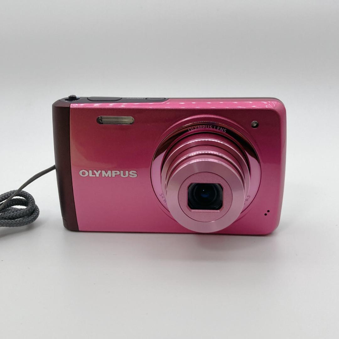 【美品】OLYMPUS VH-410 ピンク デジタルカメラ バッテリー付き