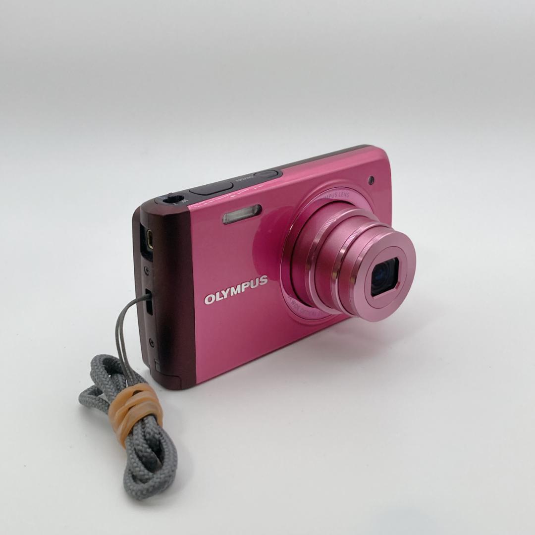 【美品】OLYMPUS VH-410 ピンク デジタルカメラ バッテリー付き