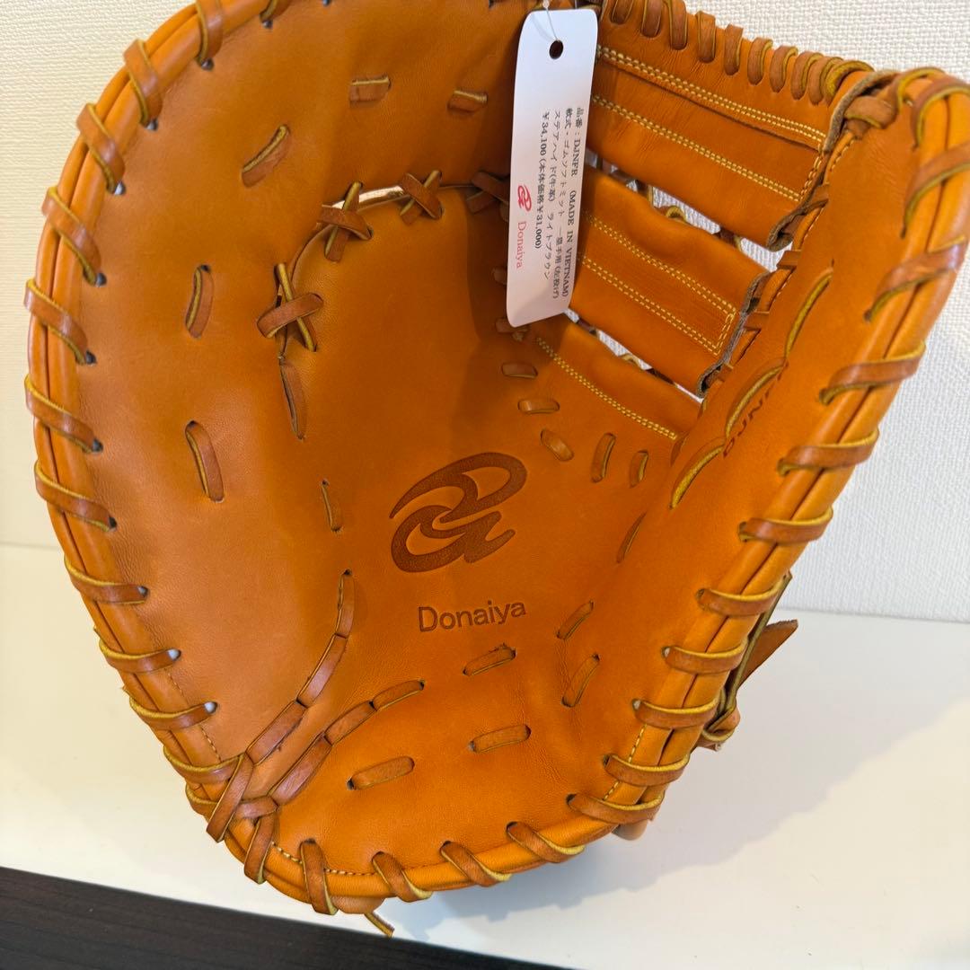 ドナイヤDJNF軟式グラブ 一塁手用 ライトブラウン 左投げ用