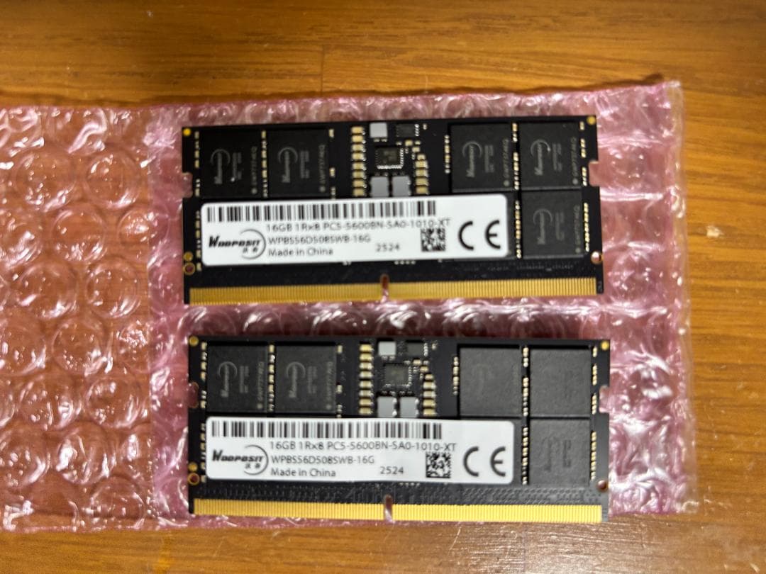 メモリー 32GB (16GB DDR5 5600 x 2枚)