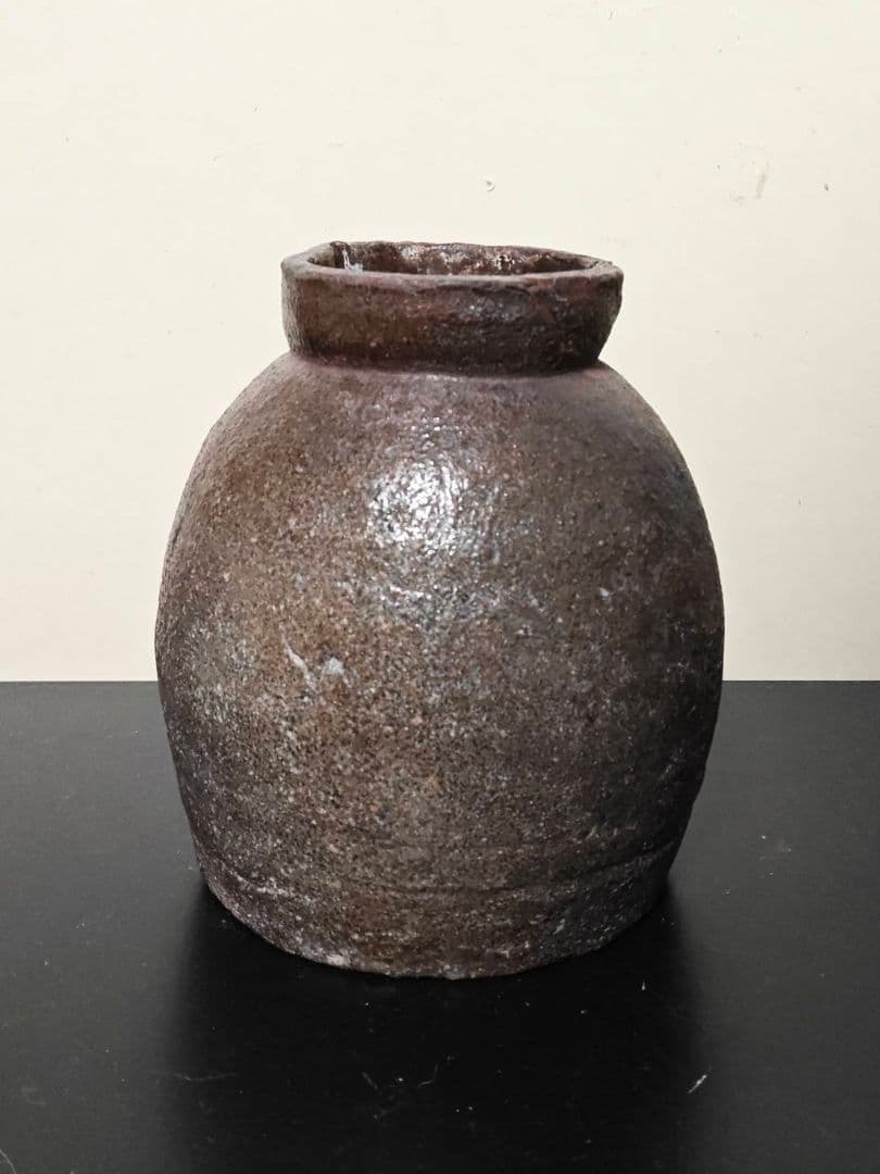 古丹波片口小壺　お歯黒壺　江戸時代　六古窯　古民藝　花呼ぶ器