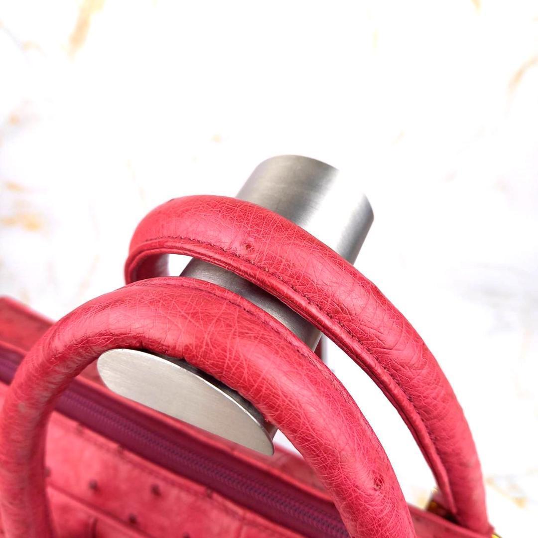 お*ー様 ✨良品✨　カラカラ　ビジネスバッグ　ブリーフケース　オーストリッチ