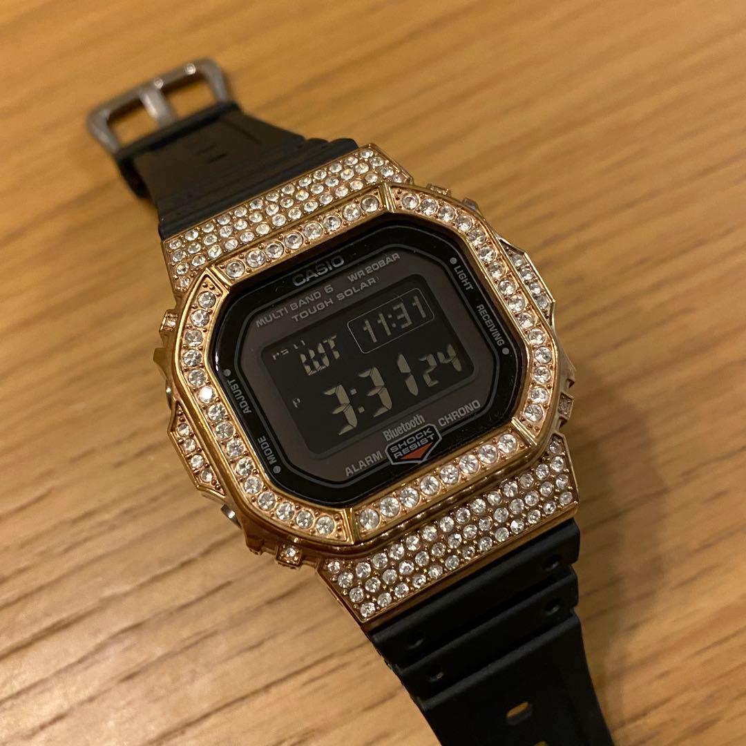 ケ*ン様 希少　カシオ　G-SHOCK GW-B5600 廃盤ダイヤモンドベゼル