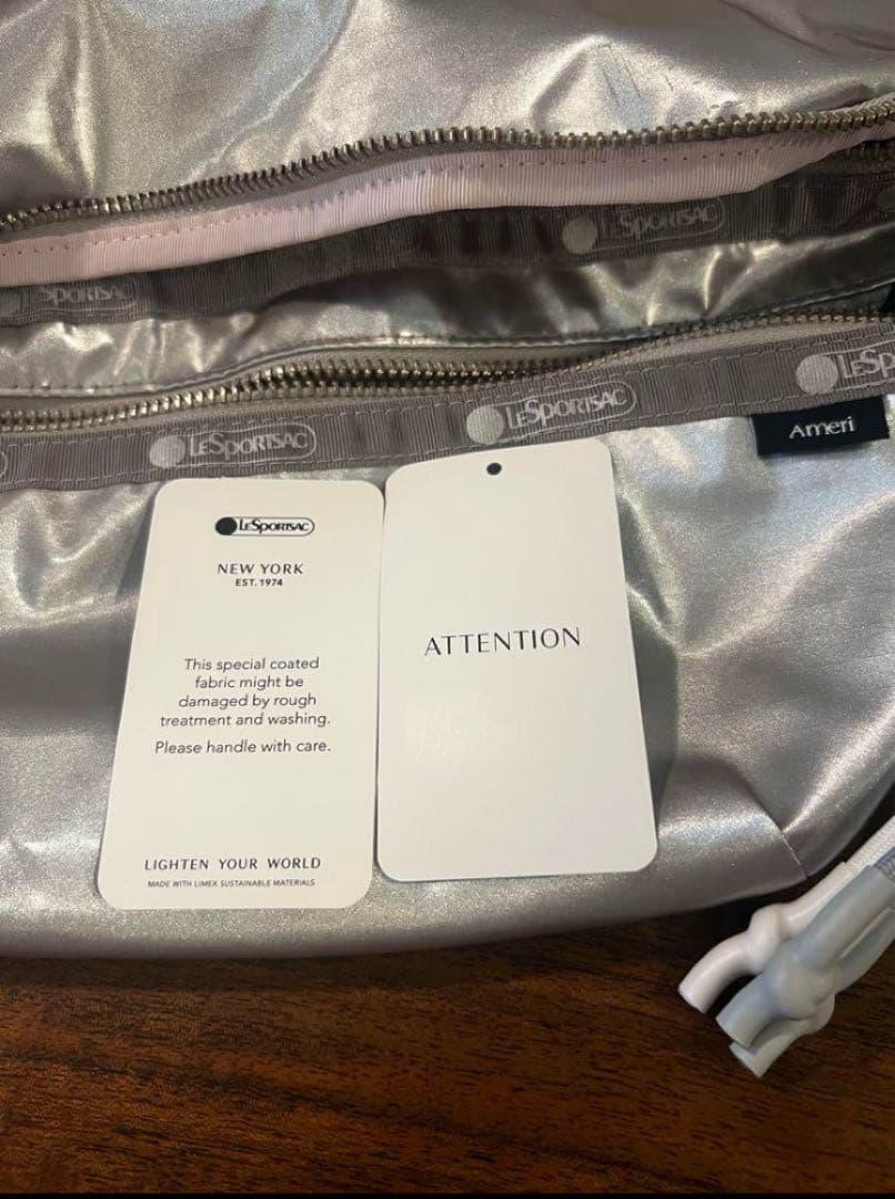 LeSportsac×Ameri レスポ　アメリ　ボディバッグ　シルバー