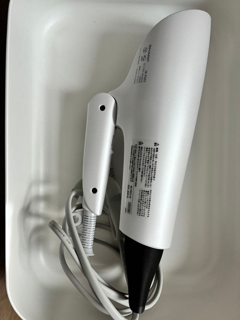 SHARP ヘアドライヤー IB-P602 ホワイト 取扱説明書付き