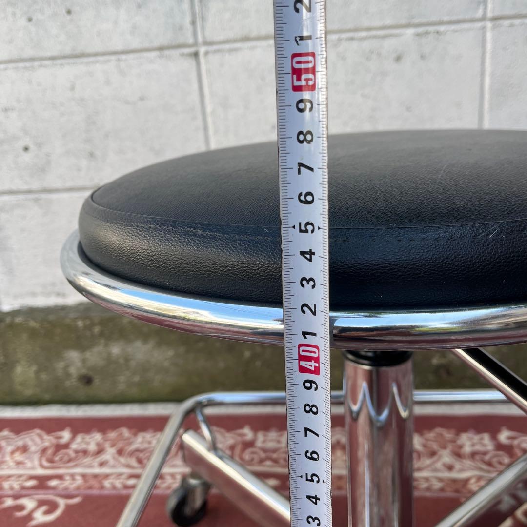 古家具ビンテージ品◾️ITOKI 足掛け付き×ガス圧昇降 ワークチェア スツール