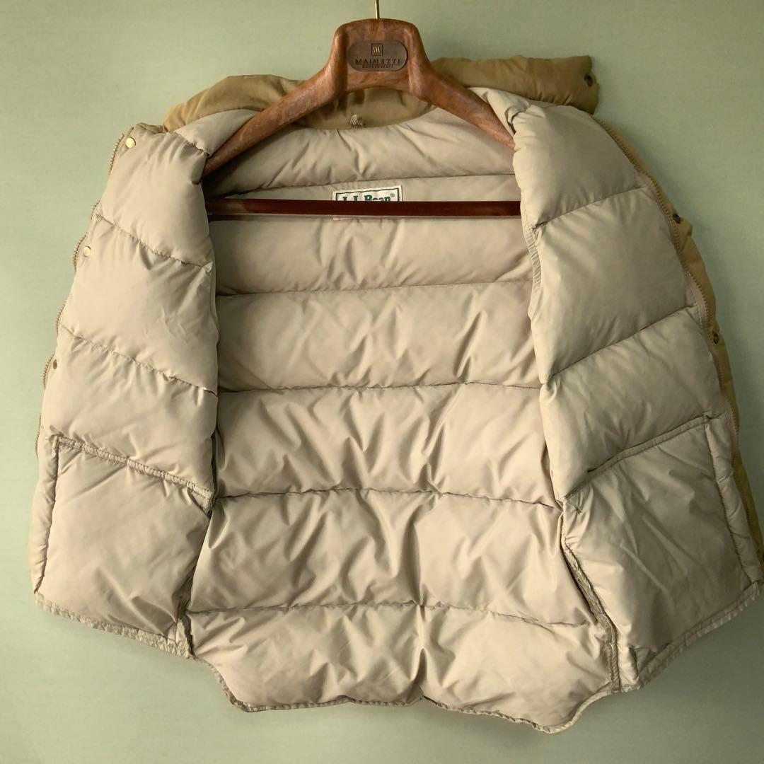 美品 L.L.Bean エルエルビーン ダウンベストS 米国製 日本サイズM程度