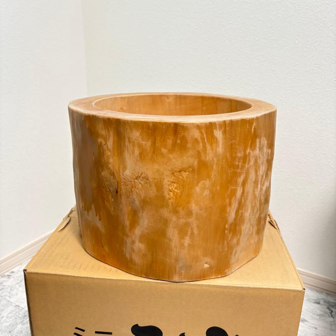 一度のみの使用✨臼・杵セット　ミニうす　一升用　木製　天然木　餅つき