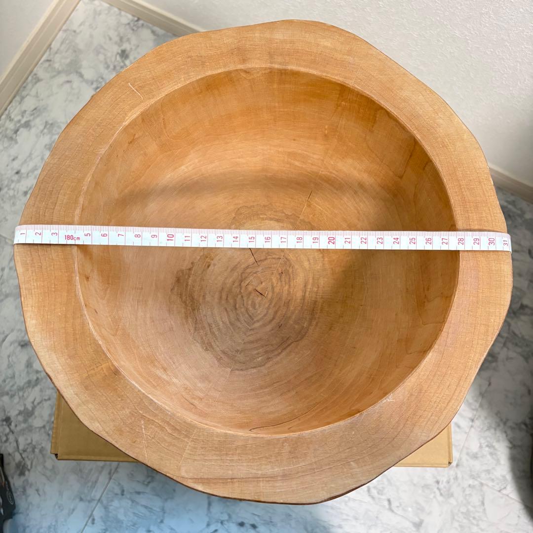 一度のみの使用✨臼・杵セット　ミニうす　一升用　木製　天然木　餅つき