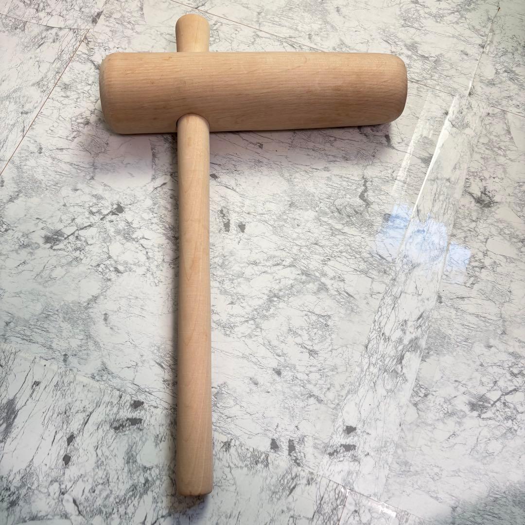 一度のみの使用✨臼・杵セット　ミニうす　一升用　木製　天然木　餅つき