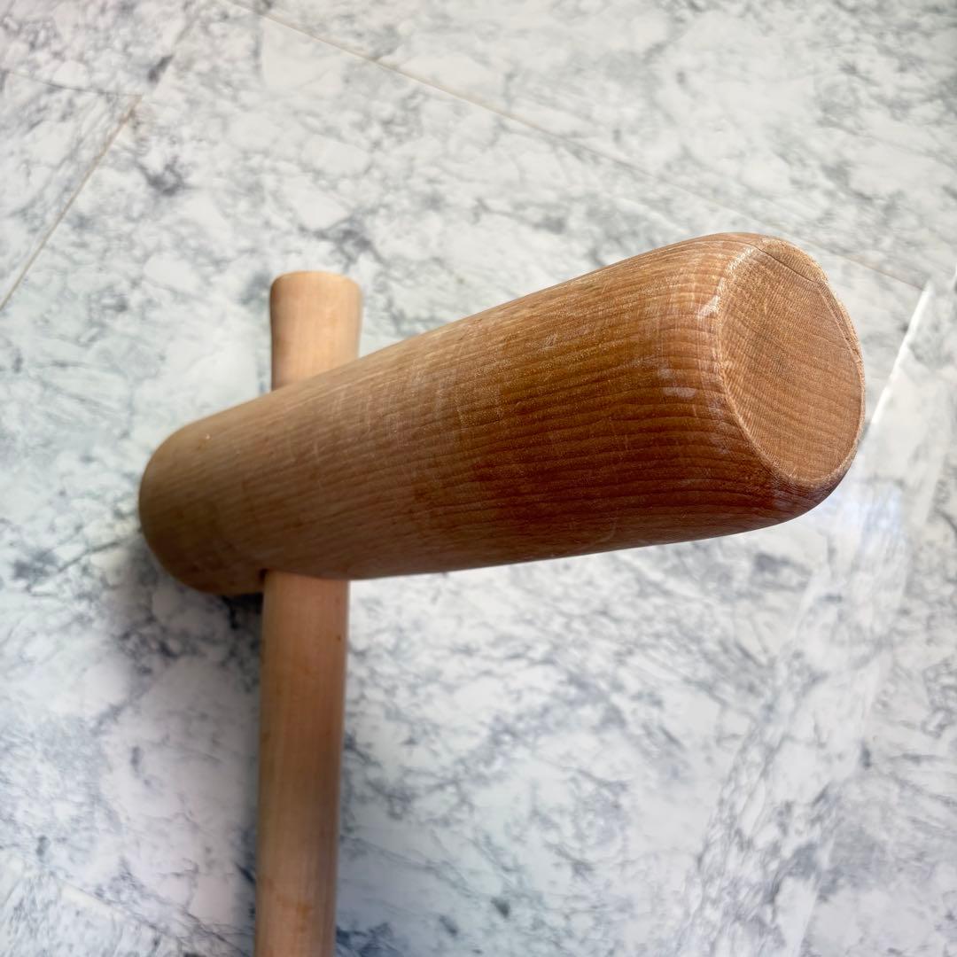 一度のみの使用✨臼・杵セット　ミニうす　一升用　木製　天然木　餅つき