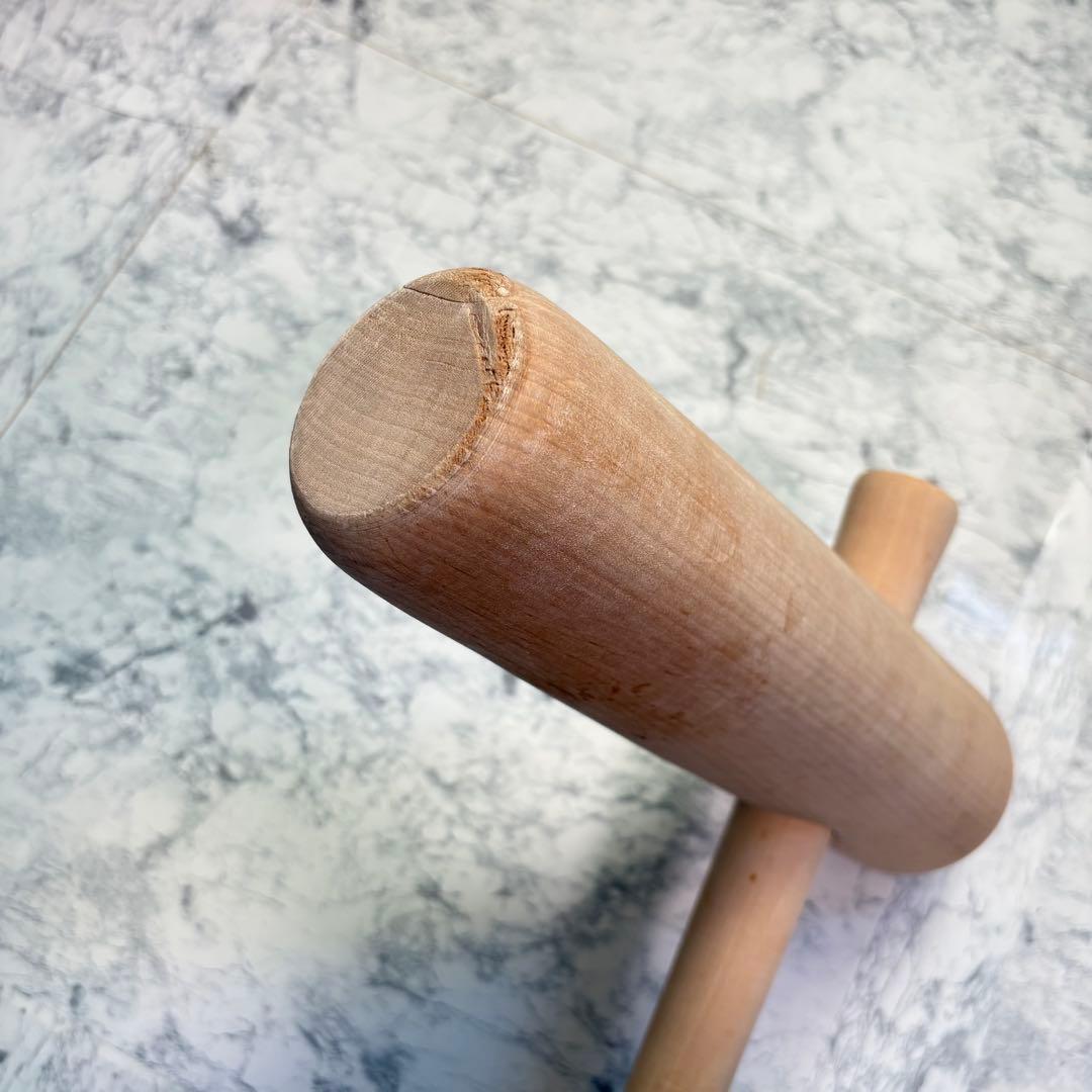 一度のみの使用✨臼・杵セット　ミニうす　一升用　木製　天然木　餅つき