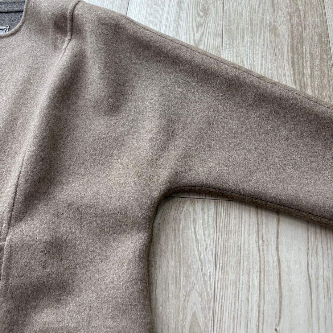 【極美品】FOXEY BOUTIQUE 現行 カシミヤ100% リバーコート L