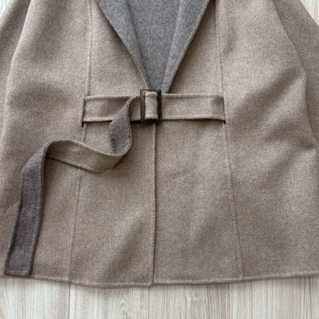 【極美品】FOXEY BOUTIQUE 現行 カシミヤ100% リバーコート L