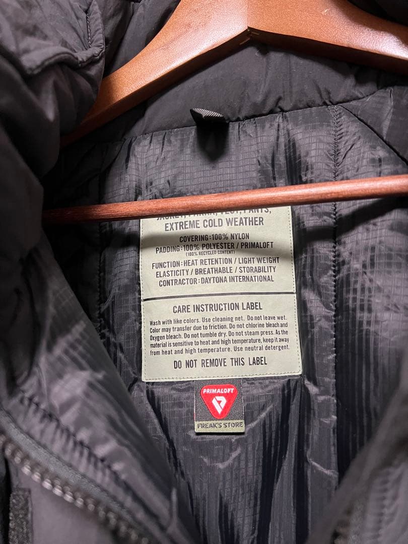 フリークス　LEVEL7JACKET PRIMALOFTプリマロフト ジャケット