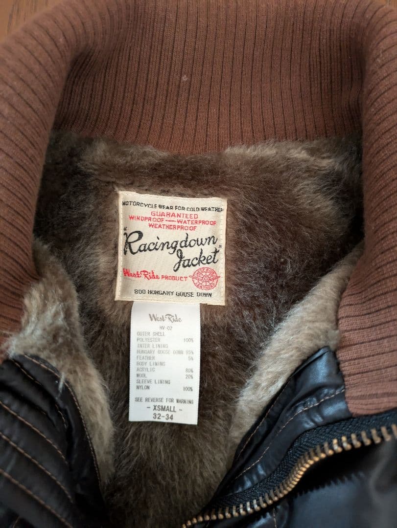 ウエストライド　レーシングダウンベスト　ジャケット　フラットヘッド