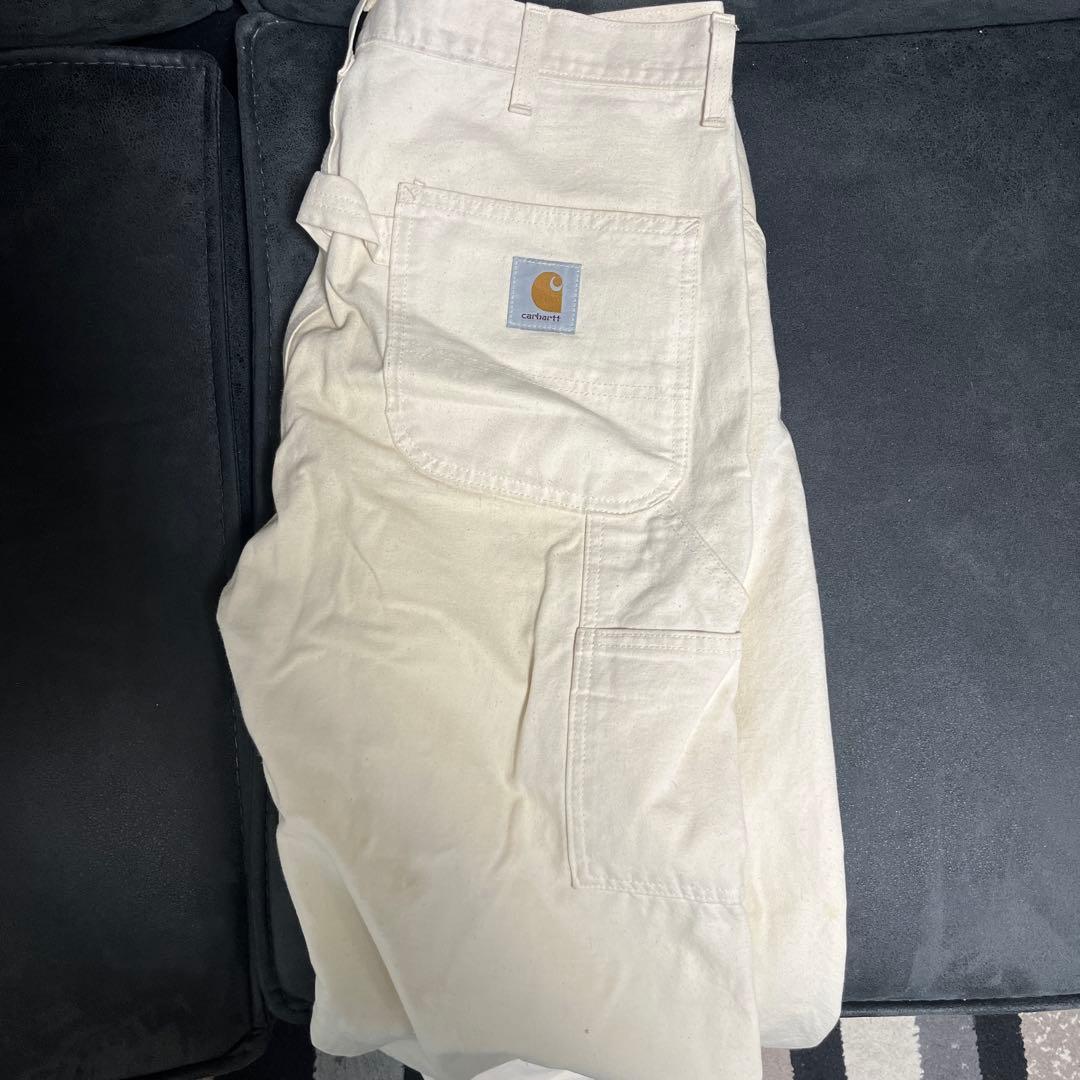 Carhartt ホワイト カーゴパンツ
