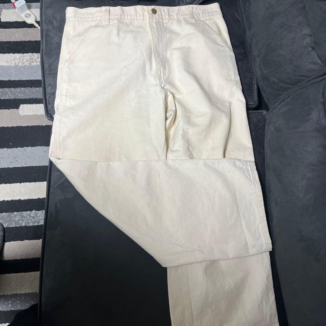 Carhartt ホワイト カーゴパンツ
