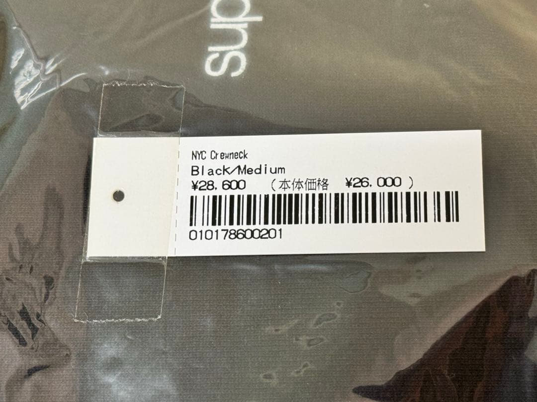 トップス Supreme Nyc Crewneck BLACK M