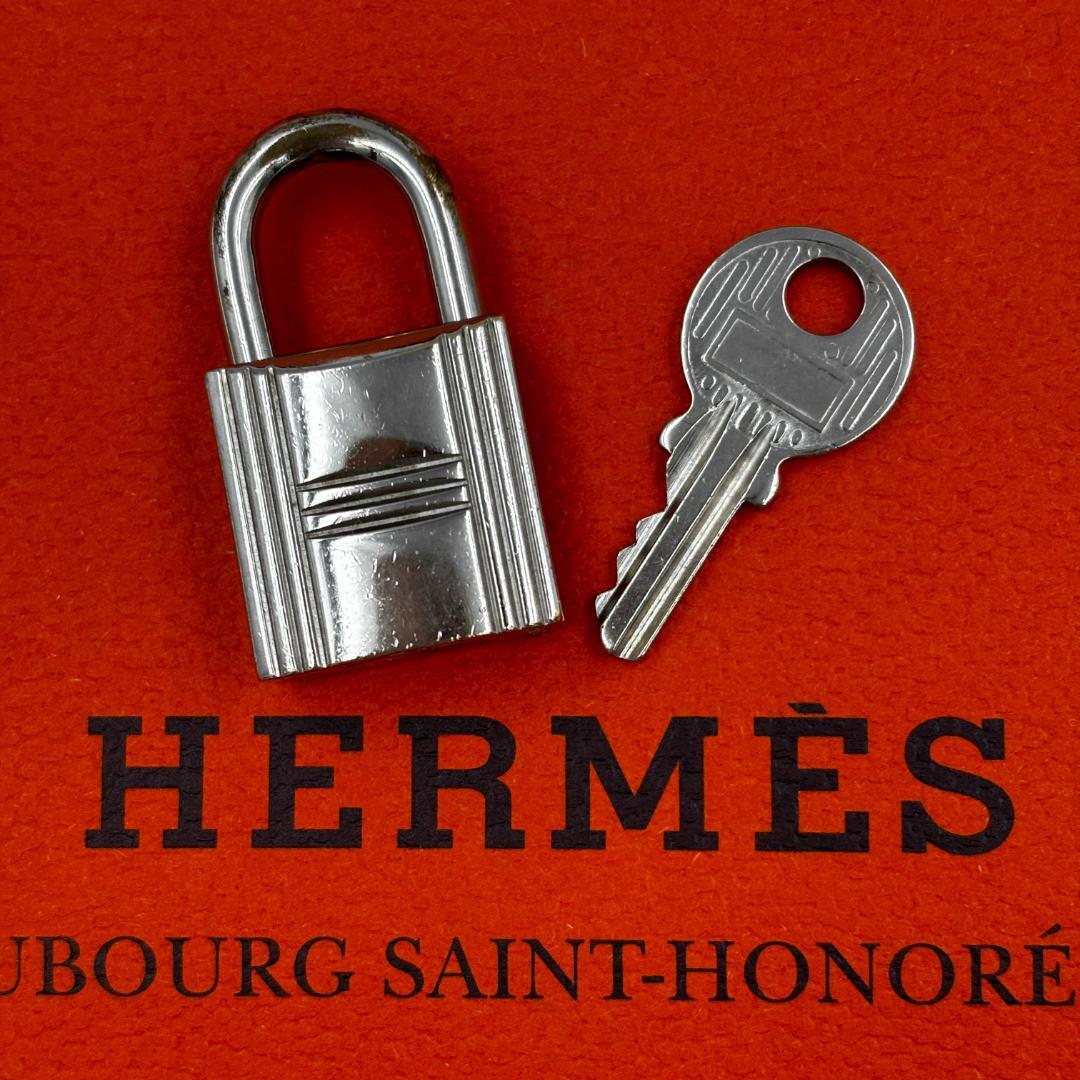 HERMÈS エルメス カデナ/南京錠 鍵セット No.120 シルバー