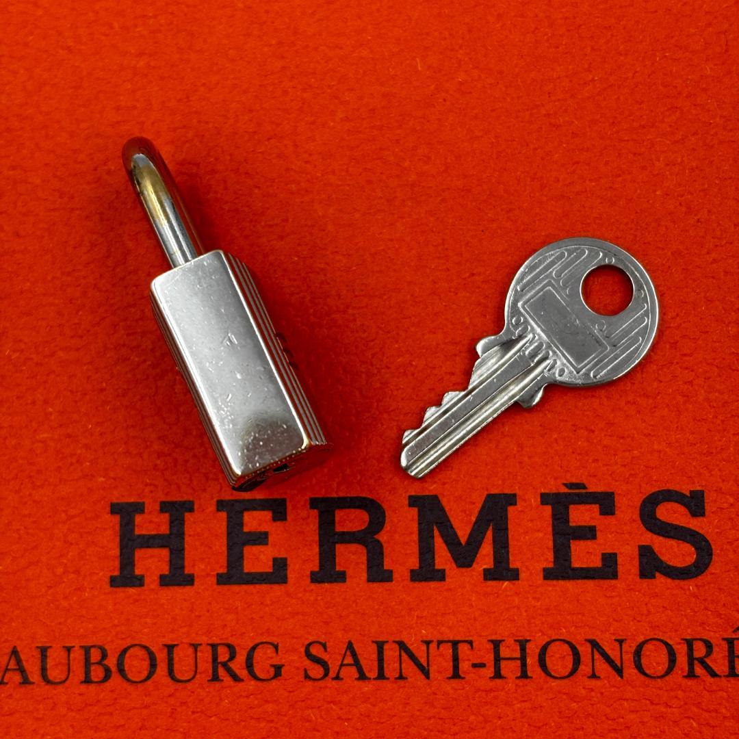 HERMÈS エルメス カデナ/南京錠 鍵セット No.120 シルバー