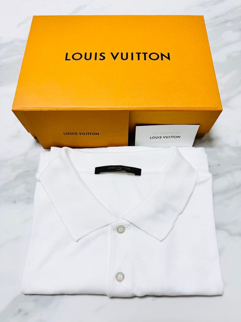 極美品 ☆Louis Vuitton☆ ルイヴィトン　ホワイトポロシャツ