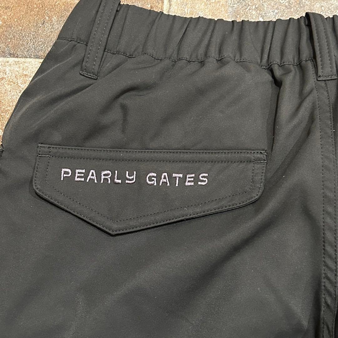 PEARLY GATES 蓄熱 ロゴ プリント　パンツ　ストレッチ　サイズ1