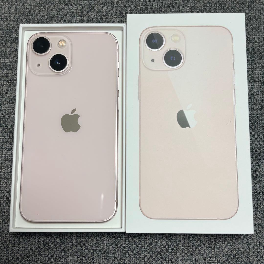 Apple iPhone 13mini ピンク 128GB 美品本体 箱付