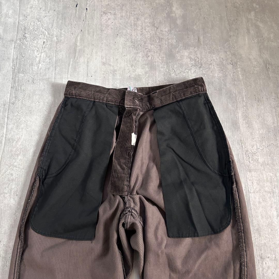 C26 ポロラルフローレン 太畝コーデュロイ 2タック ダークブラウン W30