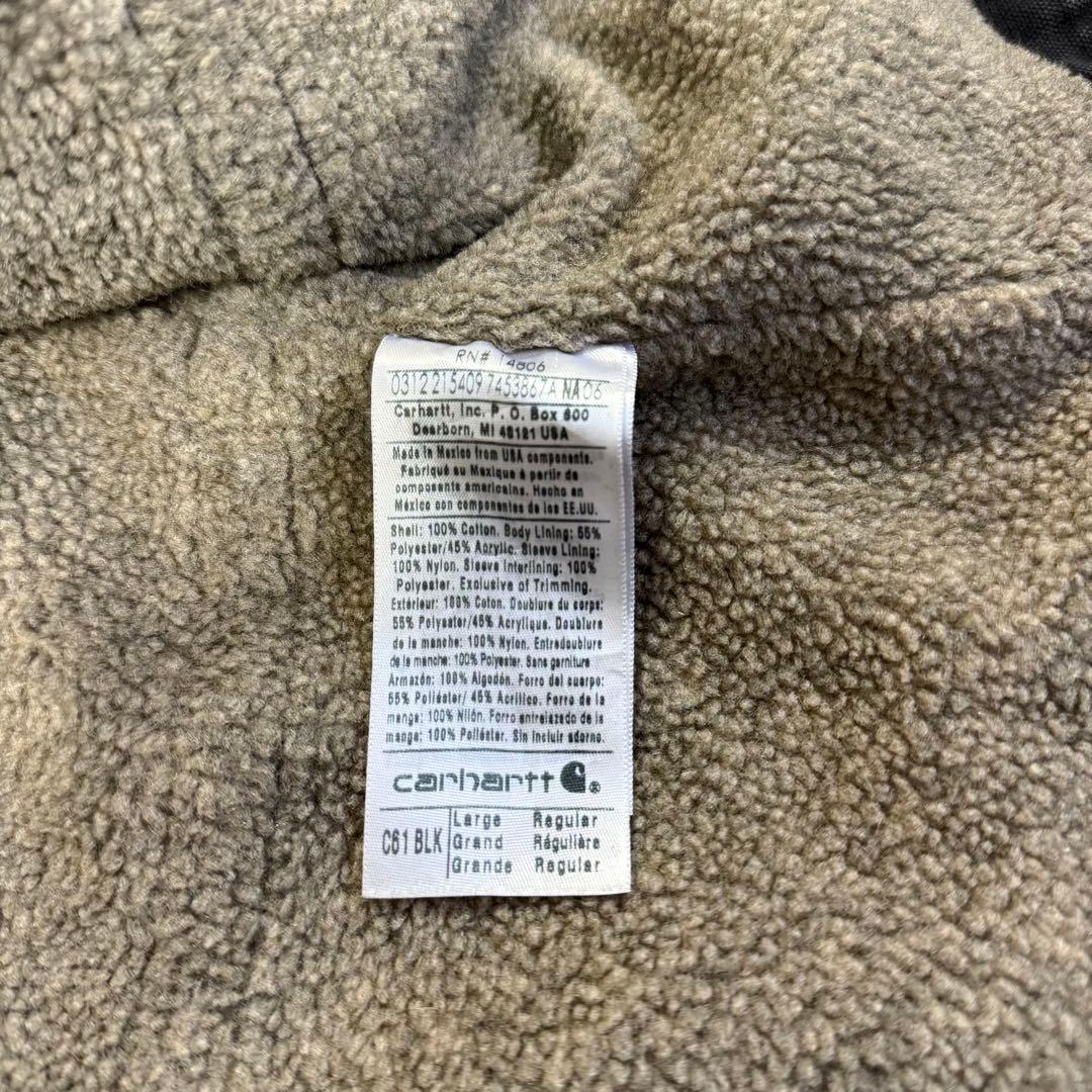 カーハート　デトロイトジャケット 黒　メキシコ　ダックジャケット ワークウエア