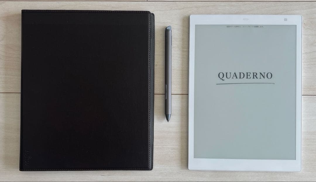 QUADERNO 電子書籍リーダー FMV-DPP04 専用カバー　ペン付き