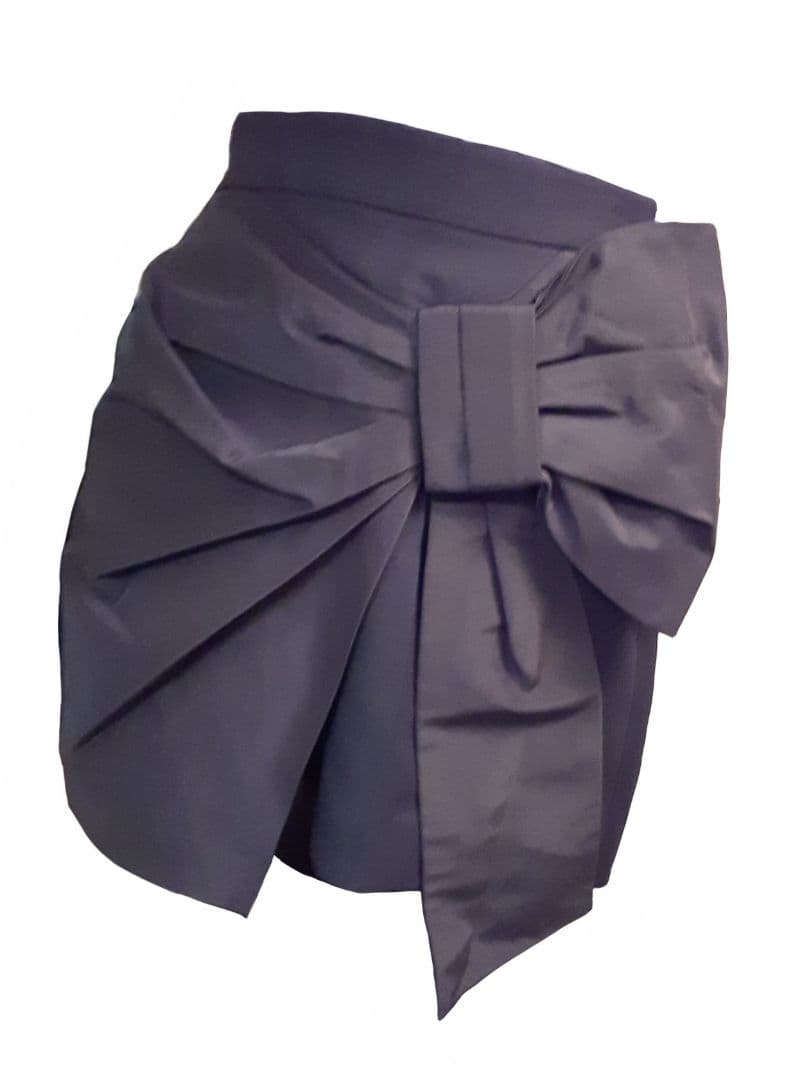 AlexanderMcQueen リボンモチーフ ショートパンツ スカート風 黒