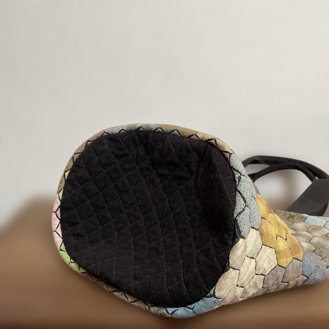 パッチワークキルトトートバッグ　ハンドメイド