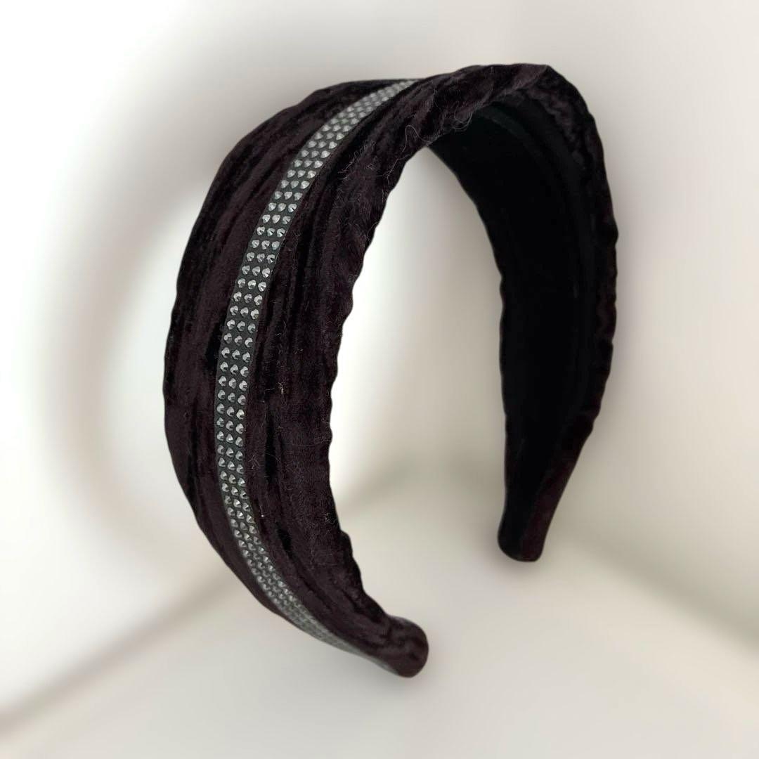 ALEXANDRE DE PARIS アレクサンドルドゥパリ　ベロアカチューシャ