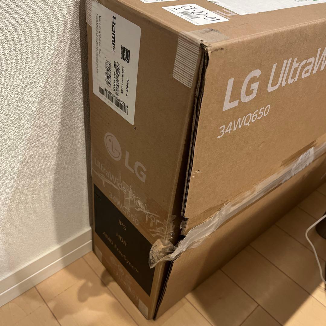 34WQ650-W/34型/UWFHD/IPS/ほぼ未使用