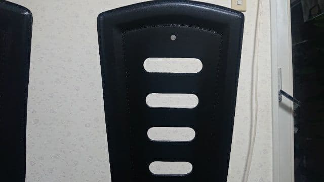 高級 廃盤 IDC 大塚家具 ハイバック ダイニングチェア 本革 食卓椅子 2脚