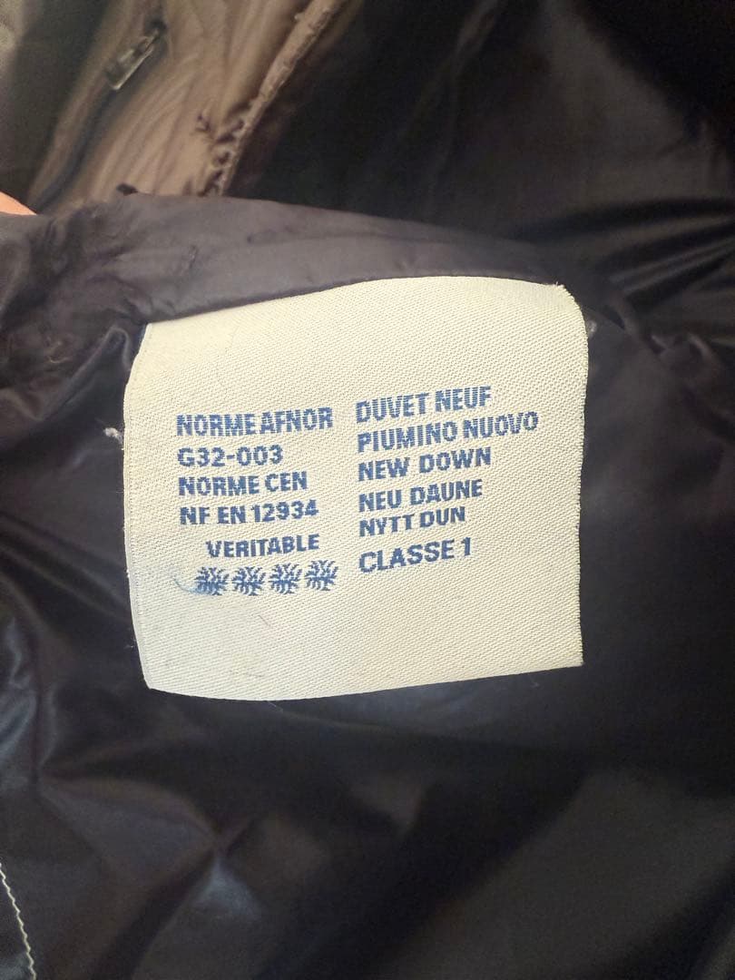 MONCLER フード付きカーキ(ブラウン)ダウンジャケット