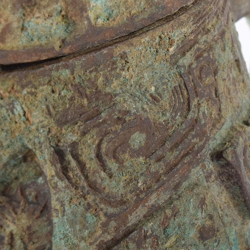 yoshi2000　中国　古銅青銅　獣面　ジコウ　觥　V R8280