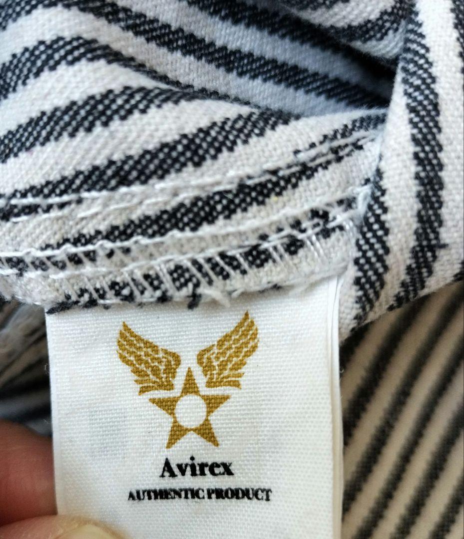 AVIREX　アヴィレックス ヒッコリー柄　つなぎ　オーバーオール