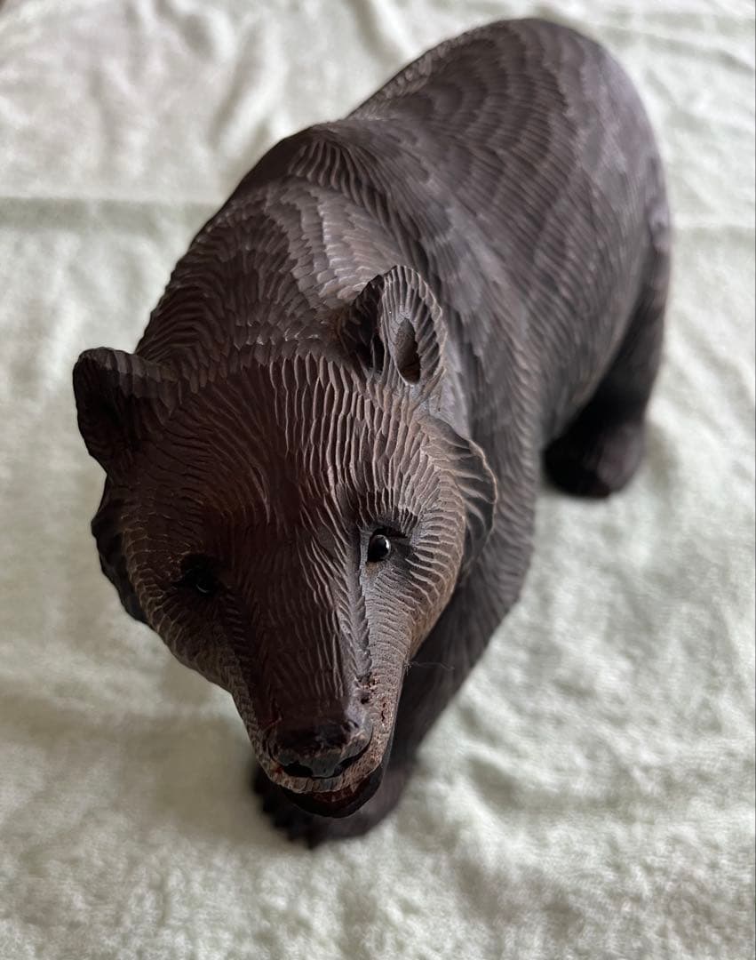 マ*ー様 北雪作　茂木多喜治　木彫り熊　北海道　八雲　骨董品