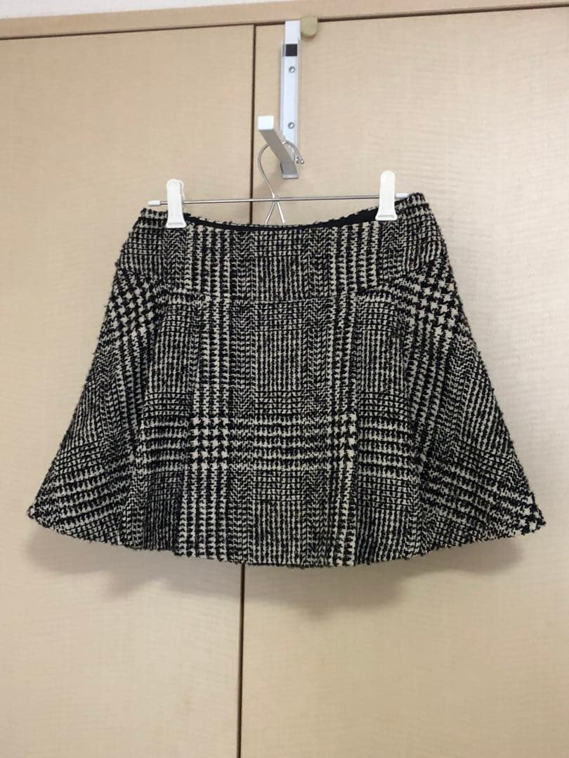 2025ss 新作　ツイードタックミニスカート　EIMY ISTOIRE