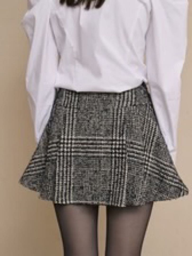 2025ss 新作　ツイードタックミニスカート　EIMY ISTOIRE