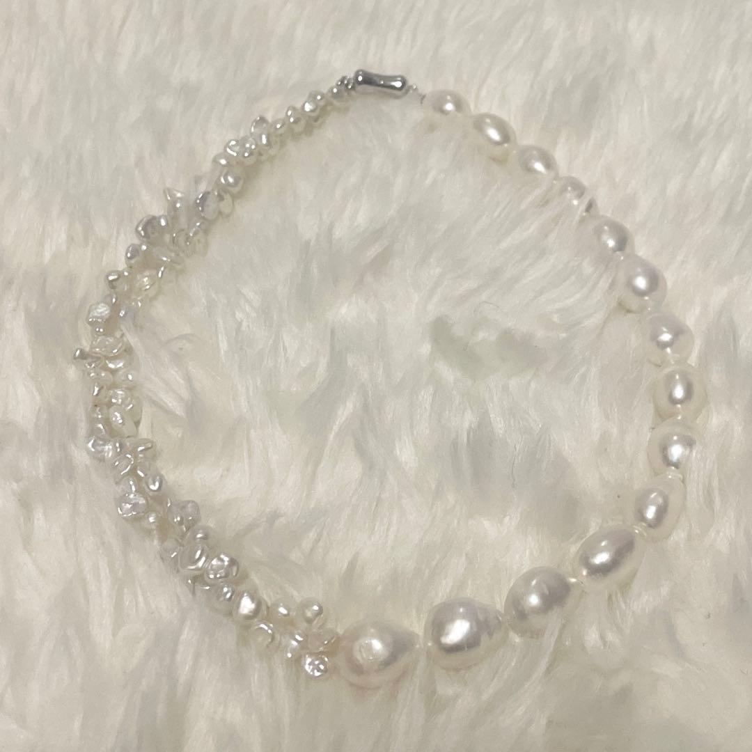 真珠　白蝶パール　ケシパール　ネックレス　南洋白蝶真珠　芥子真珠