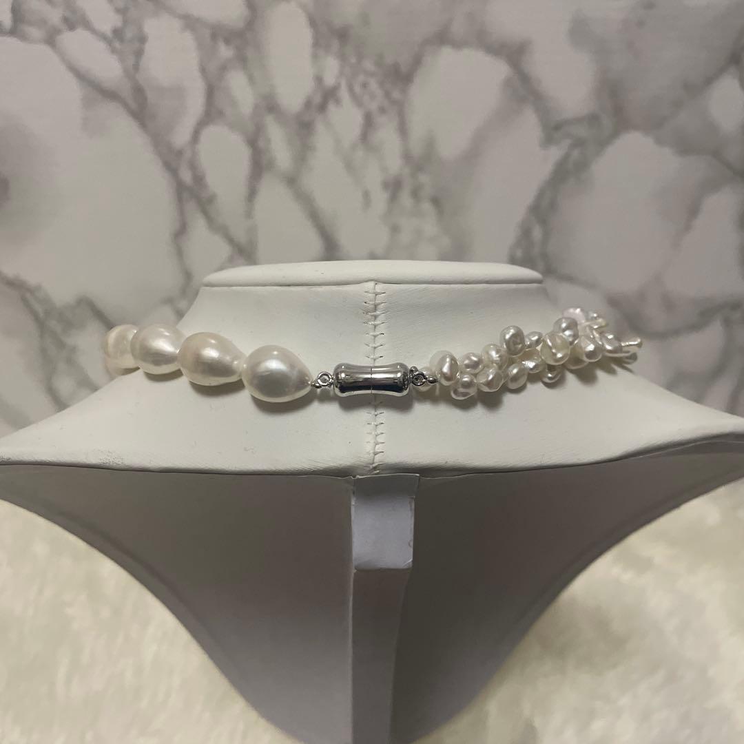 真珠　白蝶パール　ケシパール　ネックレス　南洋白蝶真珠　芥子真珠