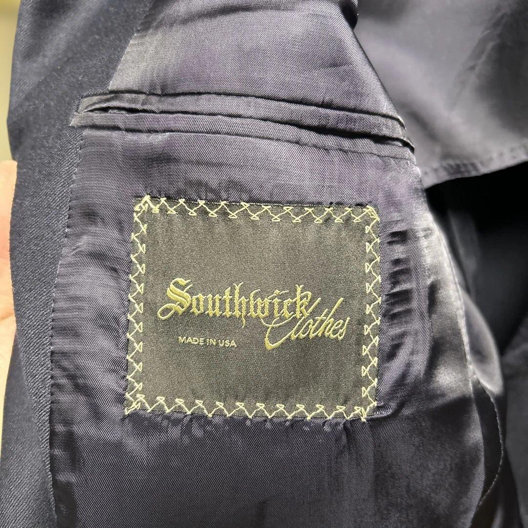 サウスウィック ケンブリッジ ネイビーブレザー 紺ブレ 38SH