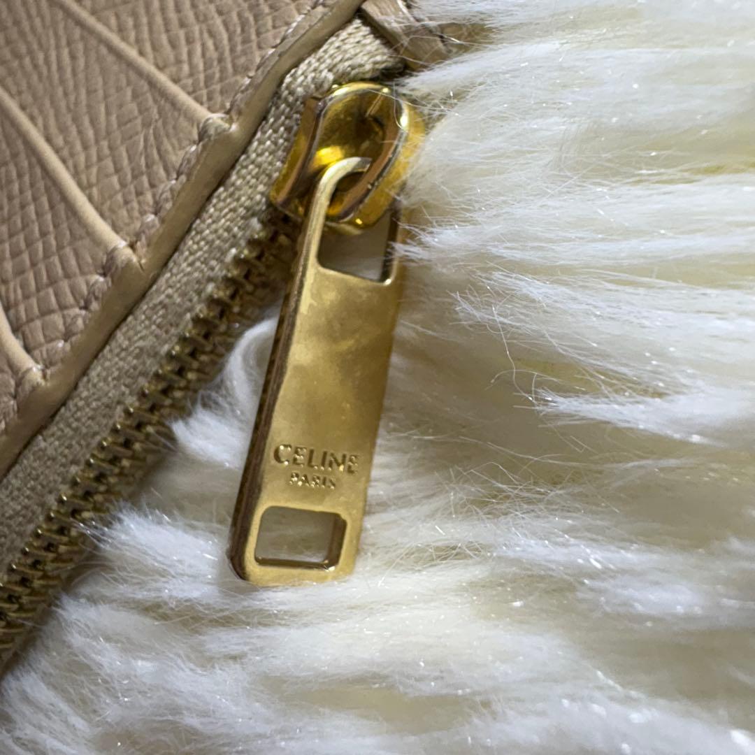 美品 CELINE フラグメントケース 小銭入れ カードケース ベージュ