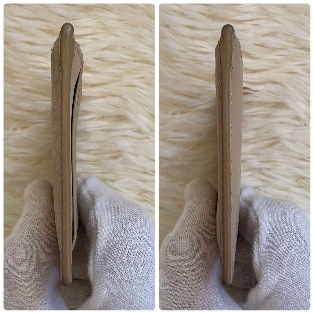 美品 CELINE フラグメントケース 小銭入れ カードケース ベージュ