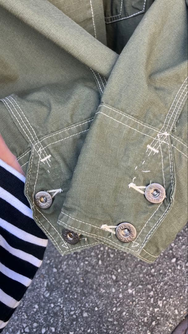 G*Y様 POST OVERALLS カバーオール S オリーブグリーン